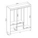 Guarda-Roupa Solteiro Flash 6 Portas 2 Gavetas Amêndola e Off White