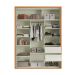 Guarda-Roupa Solteiro Girona 100% MDF 2 Portas 2 Gavetas Freijó e Off White