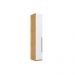 Guarda-Roupa Solteiro Infinity 1 Porta Savana e Branco