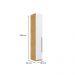 Guarda-Roupa Solteiro Infinity 1 Porta Savana e Branco
