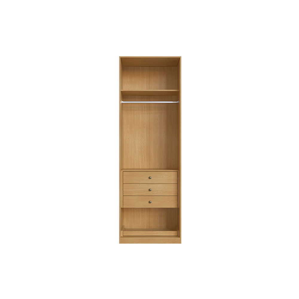 Guarda-Roupa Solteiro Infinity 2 PT 3 GV Savana e Branco