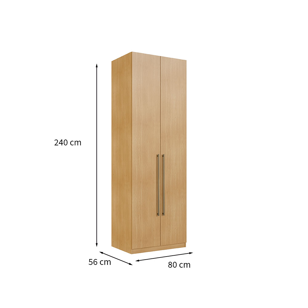 Guarda-Roupa Solteiro Infinity com Cabideiros 2 PT Savana