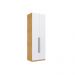 Guarda-Roupa Solteiro Infinity com Cabideiros 2 PT Savana e Branco