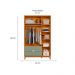 Guarda-Roupa Solteiro Ipê 3 Portas 2 Gavetas Cinamomo e Sálvia