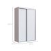 Guarda-Roupa Solteiro Khaterine 2 Portas 2 Gavetas Branco