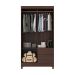 Guarda-Roupa Solteiro Lótus 4 Portas 2 Gavetas Café
