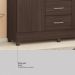 Guarda-Roupa Solteiro Lord 4 Portas 2 Gavetas Café