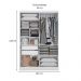 Guarda-Roupa Solteiro Lorena 2 Portas 2 Gavetas Branco