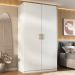 Guarda-Roupa Solteiro Marsala 2 Portas 3 Gavetas Branco