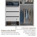 Guarda-Roupa Solteiro Marsala 2 Portas 3 Gavetas Branco
