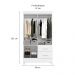 Guarda-Roupa Solteiro Mobi Flex 4 Portas 2 Gavetas Branco