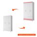 Guarda-Roupa Solteiro Mobi Flex 4 Portas 2 Gavetas Branco