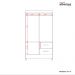 Guarda-Roupa Solteiro Mobi Flex 4 Portas 2 Gavetas Branco
