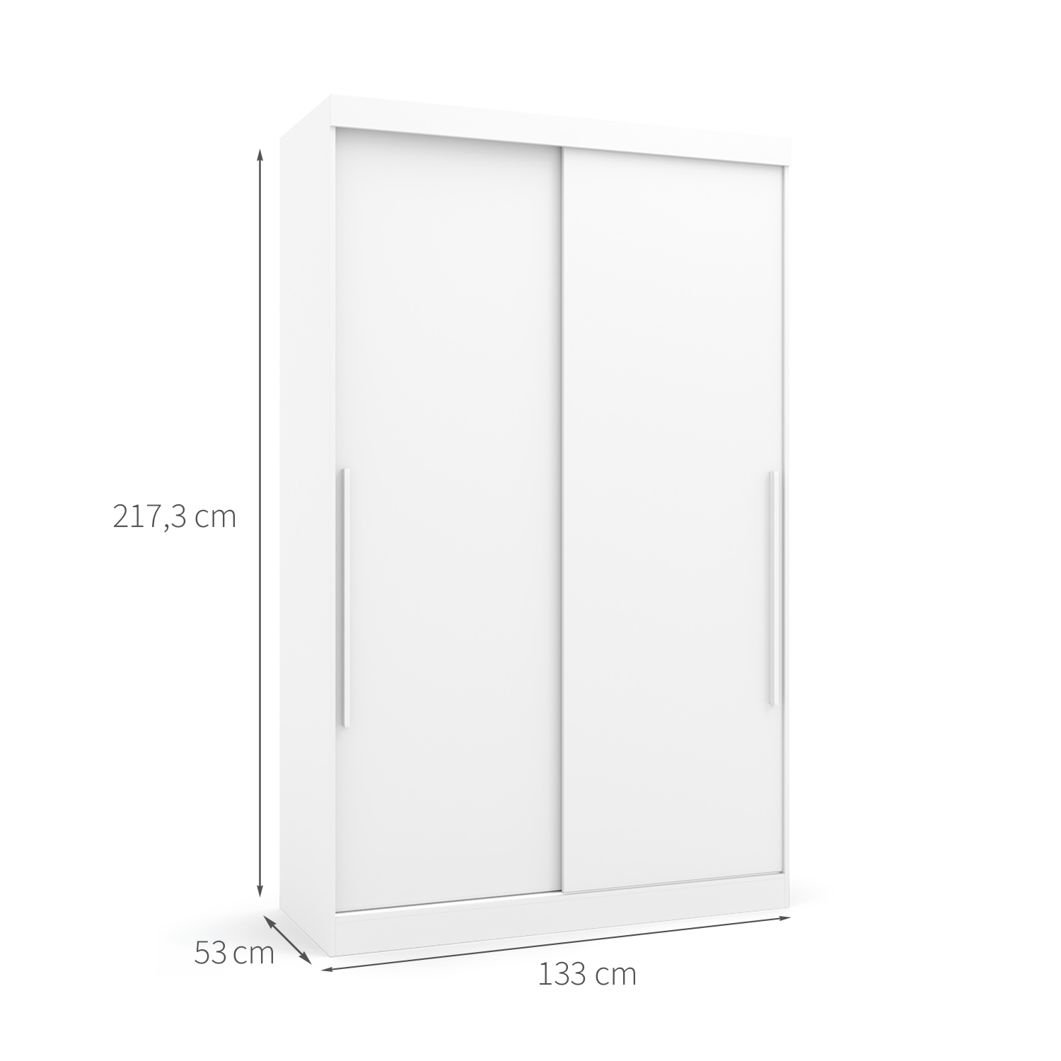 Guarda-Roupa Solteiro Modulado Gênova 2 Portas 2 Gavetas Branco