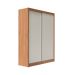 Guarda-Roupa Solteiro Montclair Flex 2 Portas 4 Gavetas Off White e Canela