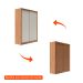 Guarda-Roupa Solteiro Montclair Flex 2 Portas 4 Gavetas Off White e Canela