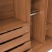 Guarda-Roupa Solteiro Montclair Flex 2 Portas 4 Gavetas Off White e Canela