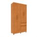 Guarda-Roupa Solteiro Oregon II 4 Portas 2 Gavetas Cinamomo