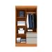 Guarda-Roupa Solteiro Oregon II 4 Portas 2 Gavetas Cinamomo e Off White