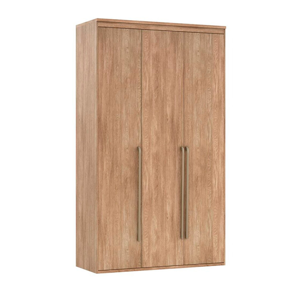 Guarda-Roupa Solteiro Originale 3 Portas 3 Gavetas Carvalho 134 cm
