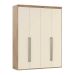 Guarda-Roupa Solteiro Originale 4 Portas 3 Gavetas Carvalho e Off White 179 cm