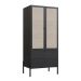Guarda-Roupa Solteiro Oslo 2 Portas 2 Gavetas Preto