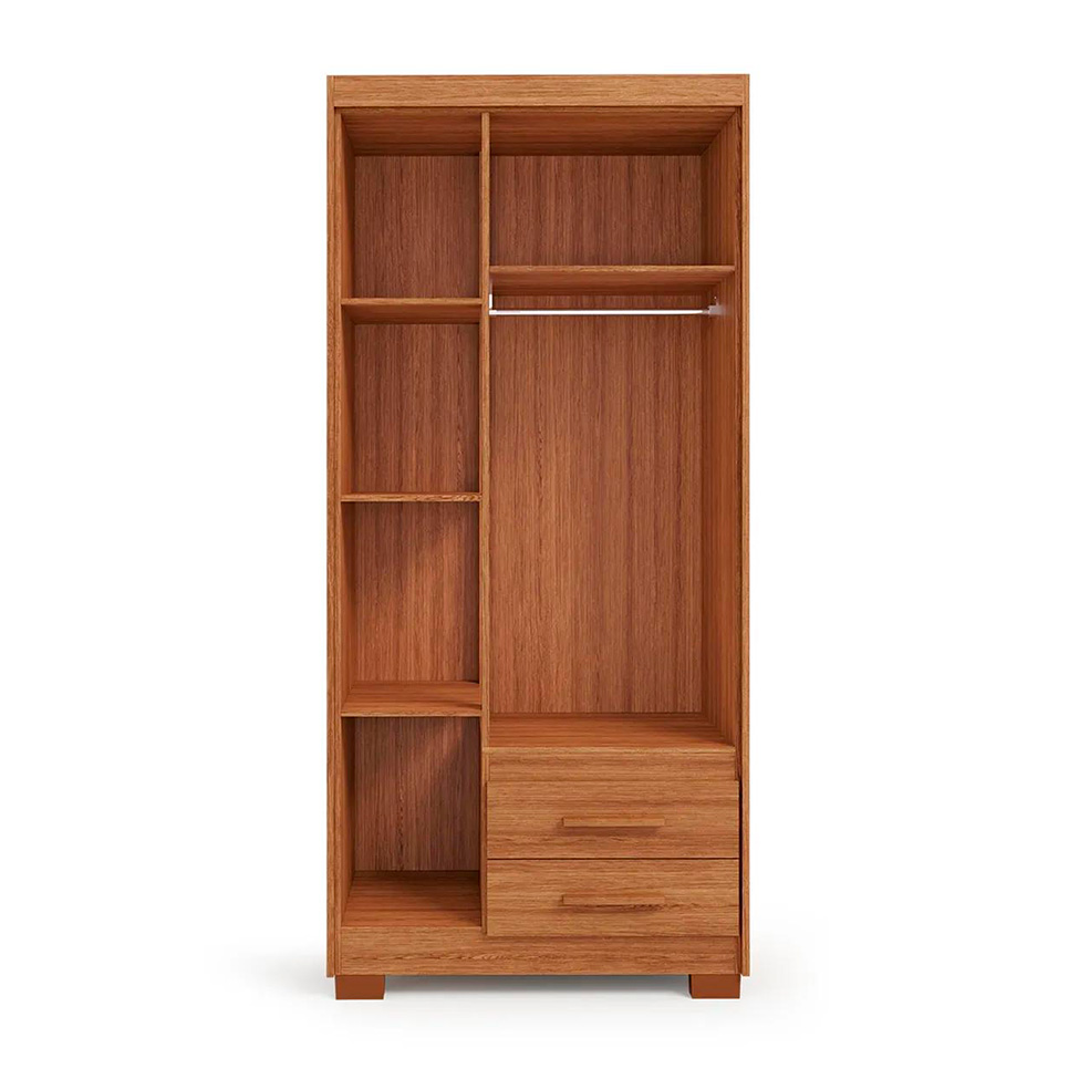 Guarda-Roupa Solteiro Primacy 3 Portas 2 Gavetas Freijó