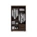 Guarda-Roupa Solteiro Primacy 4 Portas 2 Gavetas Capuccino Wood