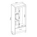 Guarda-Roupa Solteiro Prince 3 Portas 1 Gaveta Amêndola e Off White