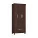 Guarda-Roupa Solteiro Prince 3 Portas 1 Gaveta Café