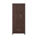 Guarda-Roupa Solteiro Prince 3 Portas 1 Gaveta Café