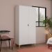 Guarda-Roupa Solteiro Puma 2 Portas Branco