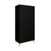 Guarda-Roupa Solteiro Puma 2 Portas Preto