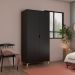 Guarda-Roupa Solteiro Puma 2 Portas Preto