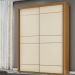 Guarda-Roupa Solteiro Qualitá 100% MDF 2 Portas 3 Gavetas Freijó e Off White