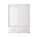 Guarda-Roupa Solteiro Sereno 2 Portas 2 Gavetas Branco