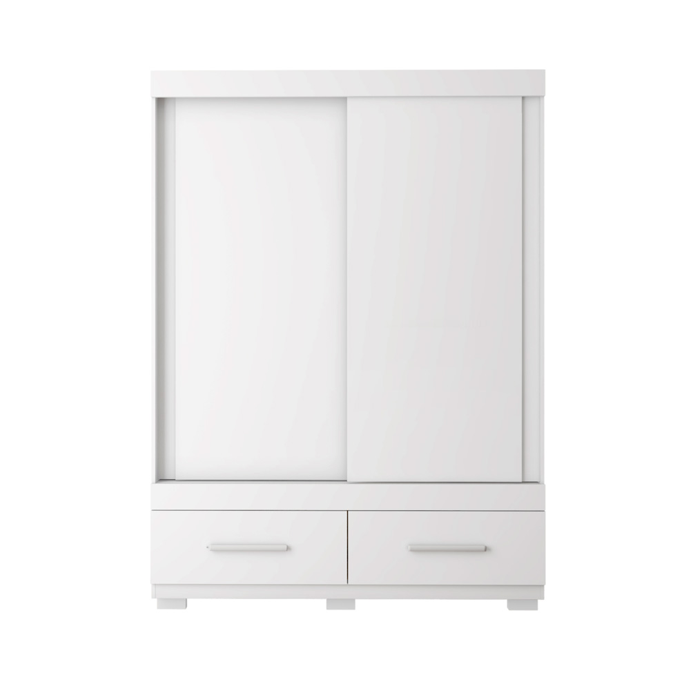 Guarda-Roupa Solteiro Sereno 2 Portas 2 Gavetas Branco