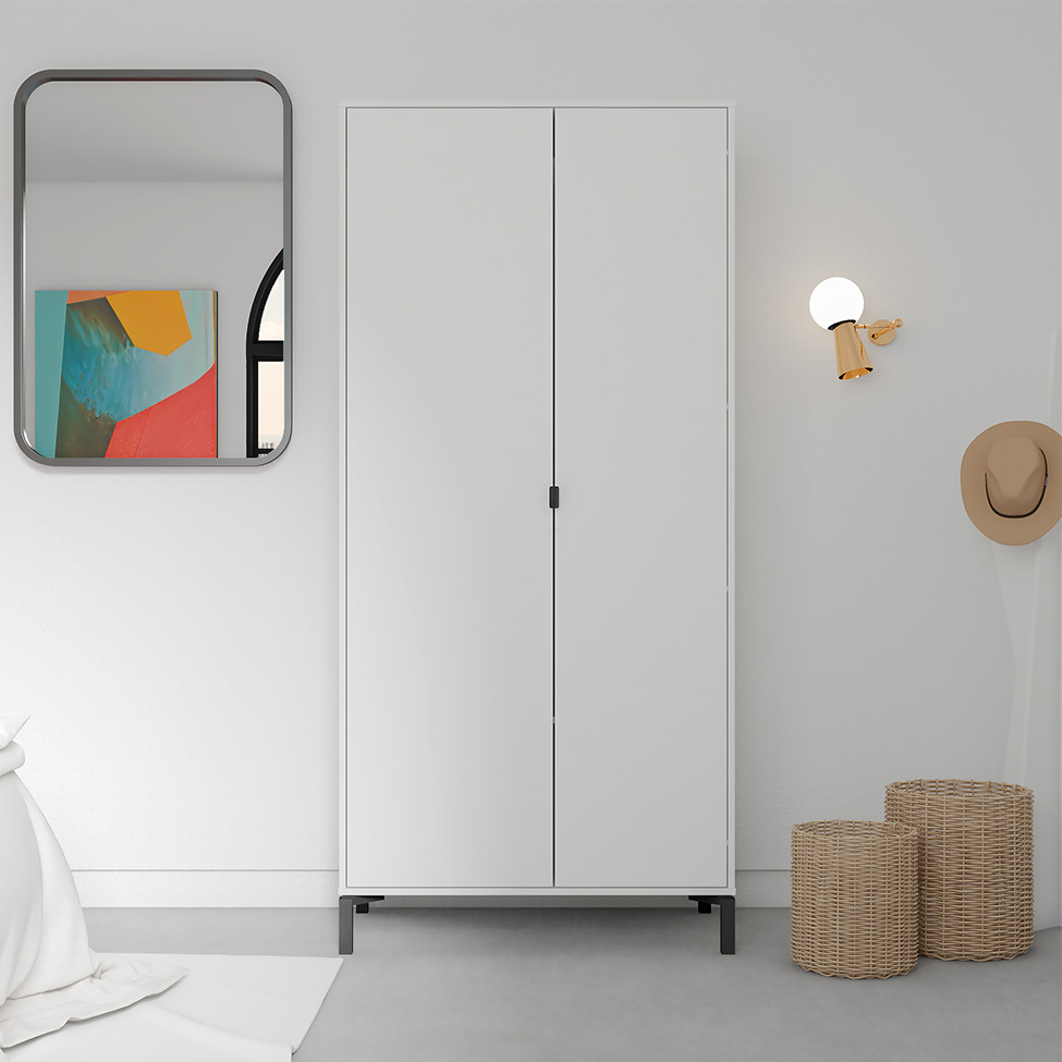 Guarda-Roupa Solteiro Soho 2 Portas Branco