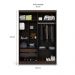 Guarda-Roupa Solteiro Supreme 4 Portas 2 Gavetas Capuccino Wood