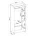 Guarda-Roupa Solteiro Wind 3 Portas 2 Gavetas Amêndola