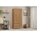 Guarda-Roupa Solteiro Wind 3 Portas 2 Gavetas Amêndola
