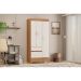 Guarda-Roupa Solteiro Wind 3 Portas 2 Gavetas Amêndola e Off White
