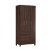 Guarda-Roupa Solteiro Wind 3 Portas 2 Gavetas Café
