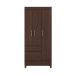 Guarda-Roupa Solteiro Wind 3 Portas 2 Gavetas Café