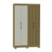 Guarda-Roupa Solteiro York 4 Portas 2 Gavetas Freijó e Off White