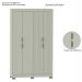 Guarda-Roupa Solteiro York 4 Portas 2 Gavetas Off White