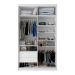 Guarda-Roupa Solteiro com 1 Espelho Genebra 100% MDF 2 Portas 2 Gavetas Branco