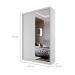 Guarda-Roupa Solteiro com 1 Espelho Genebra 100% MDF 2 Portas 2 Gavetas Branco