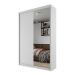 Guarda-Roupa Solteiro com 1 Espelho Geneve 2 Portas 2 Gavetas Branco