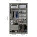Guarda-Roupa Solteiro com 1 Espelho Geneve 2 Portas 2 Gavetas Cinza